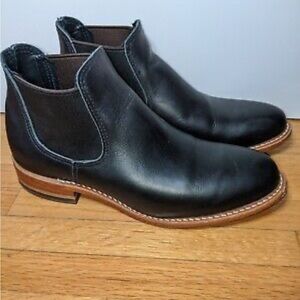 Black Red Wing leather booties EUC